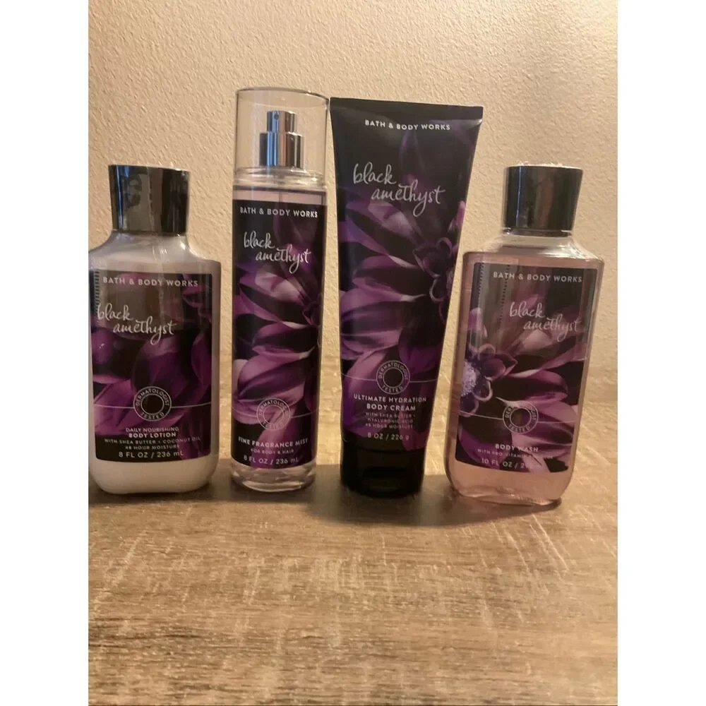 Bath and Body Works BLACK AMETHYST 4 Piece Set - Picture 5 of 5